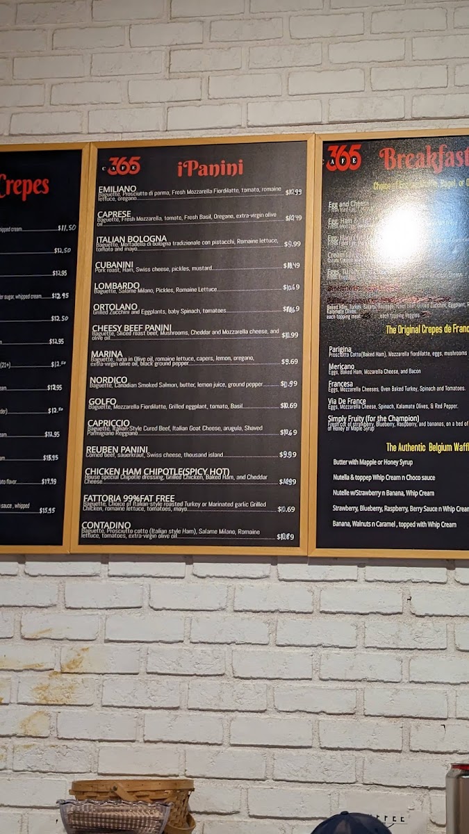 365 Cafè Menu - Image 5